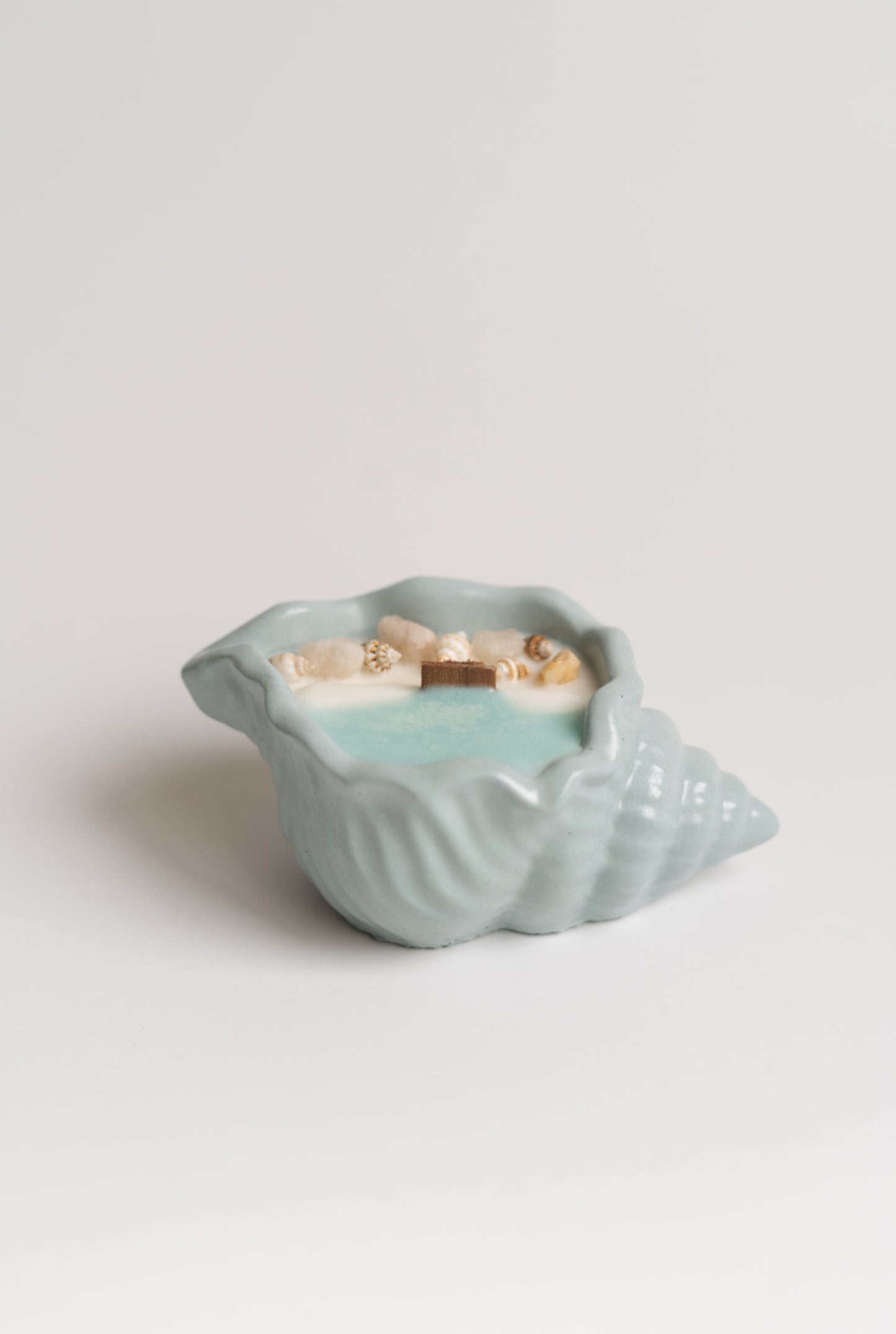 Rocky Shore Shell Candle